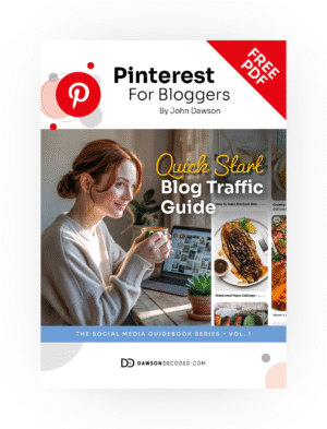 Free Pinterest traffic guide front cover
