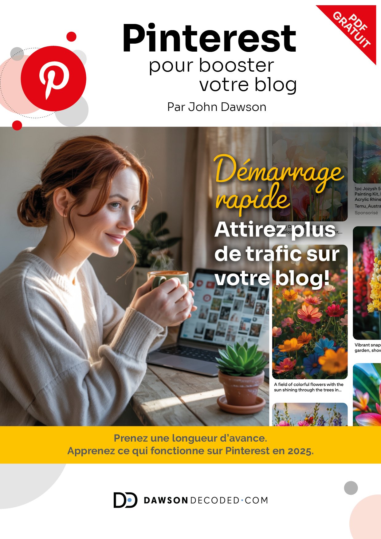 Couverture du guide gratuit Pinterest