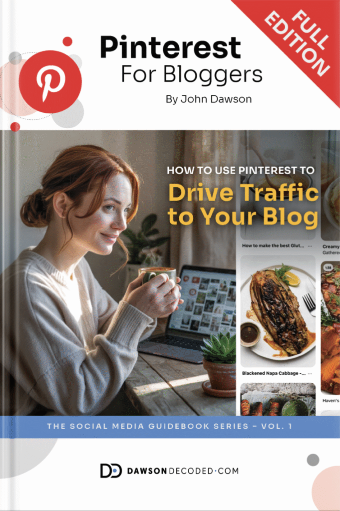 Pinterest for blogger eBook front cover
