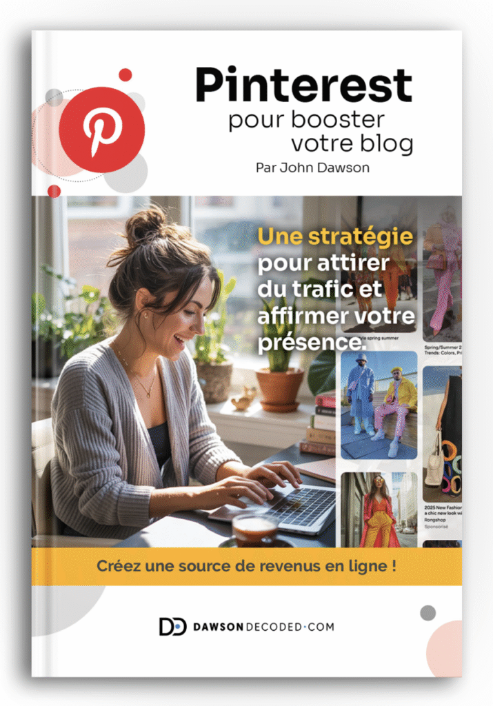 Couverture du guide payant Pinterest pour booster votre blog